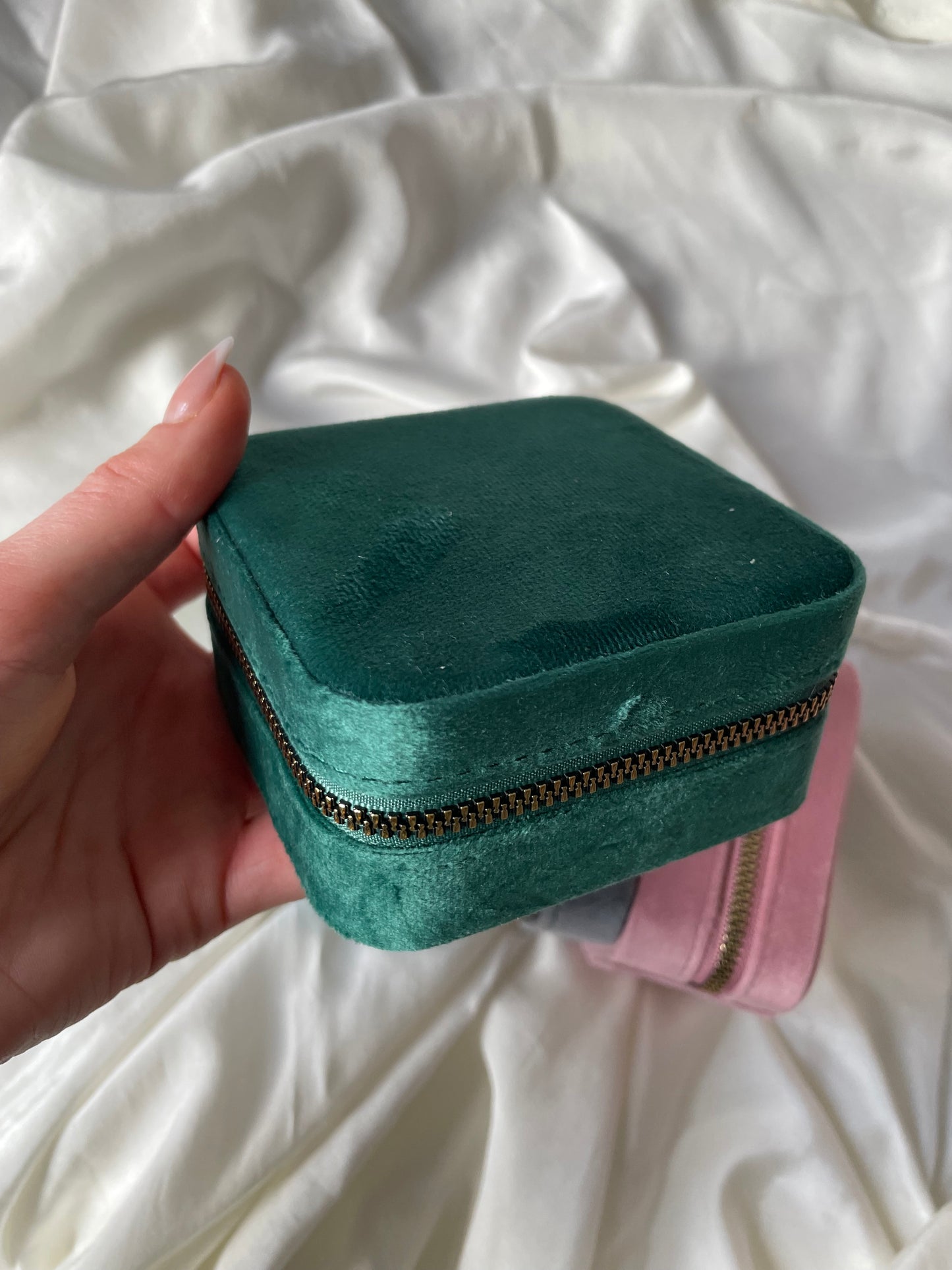Personalisiertes Schmucktasche Schmuckkiste Schmuckdose Schmucketui Samt