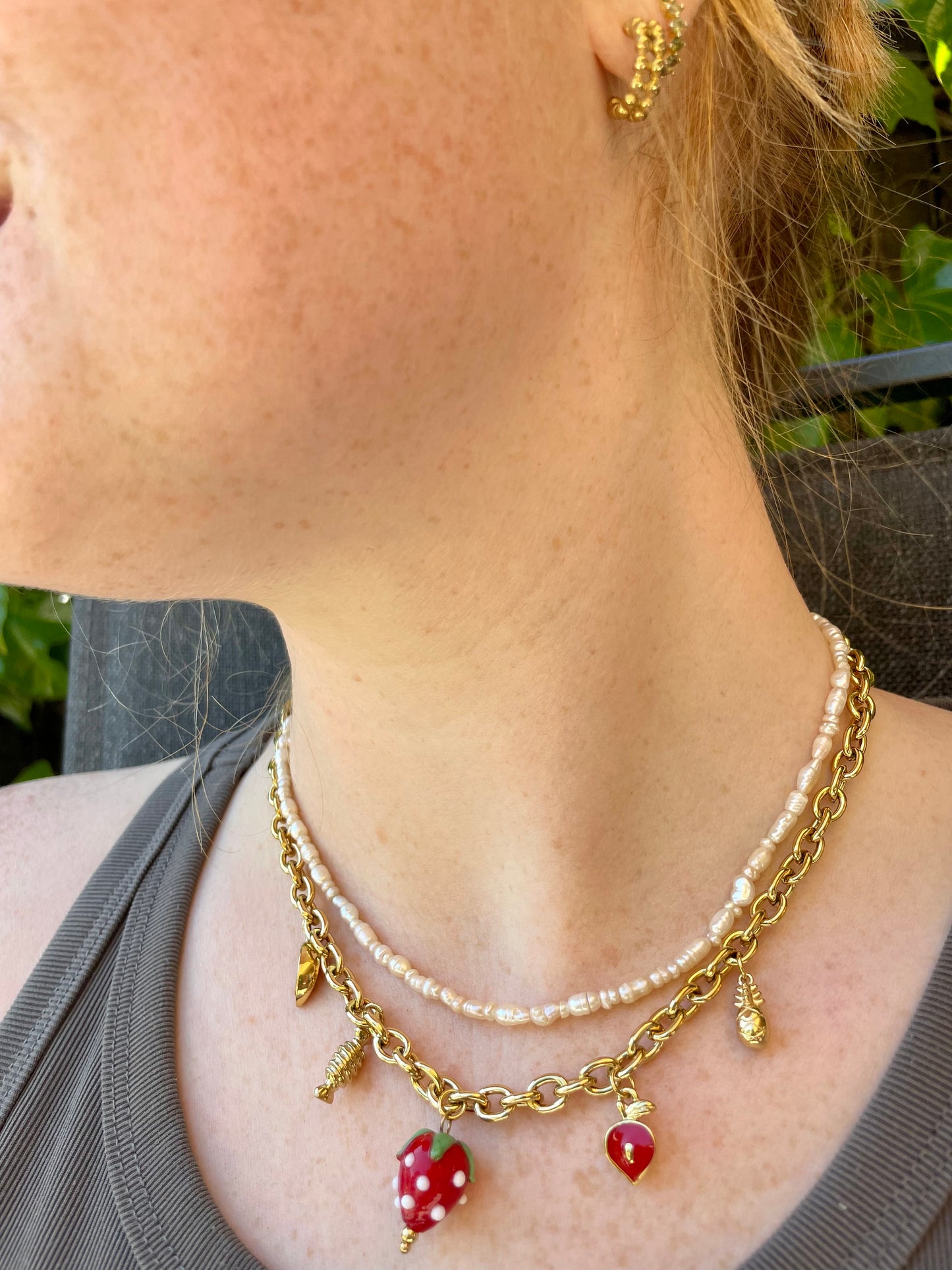 Edelstahl Kette Strawberry Hearth