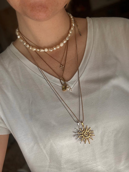 Edelstahl Kette Sun
