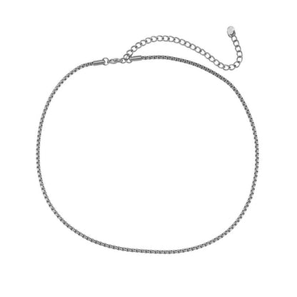 Edelstahl Kette Simple Round