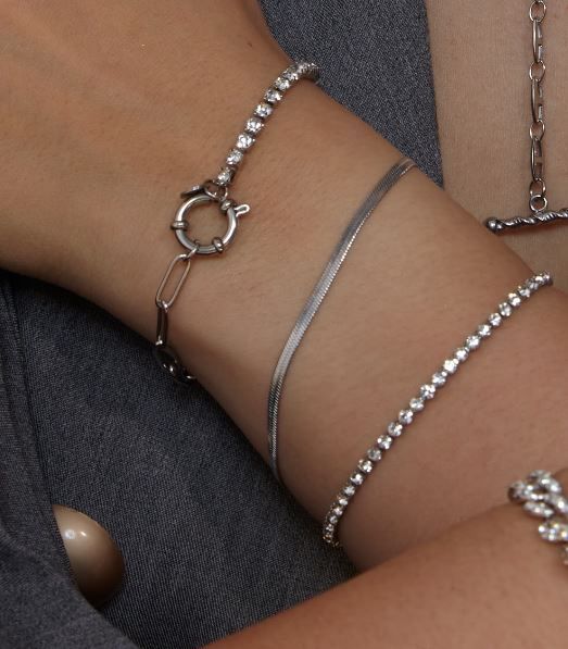 Edelstahl Armband Snake
