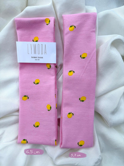 Haarband Zitronen Rosa