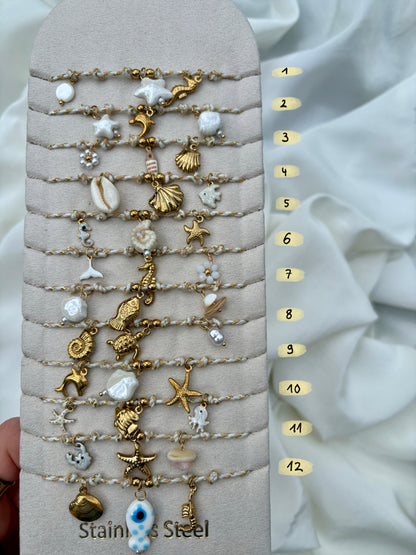 Edelstahl Armband & Fußkettchen Sommer Mix