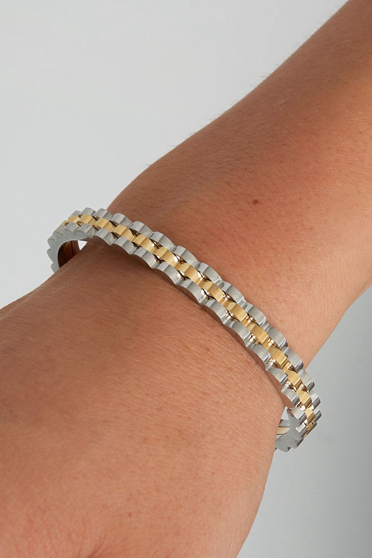 Edelstahl Armband Bicolor