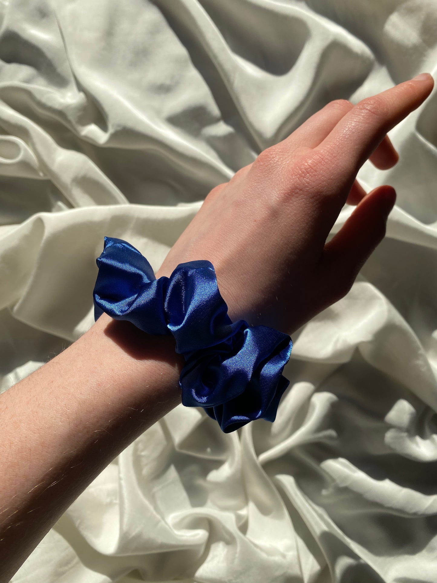 Scrunchie Royalblau