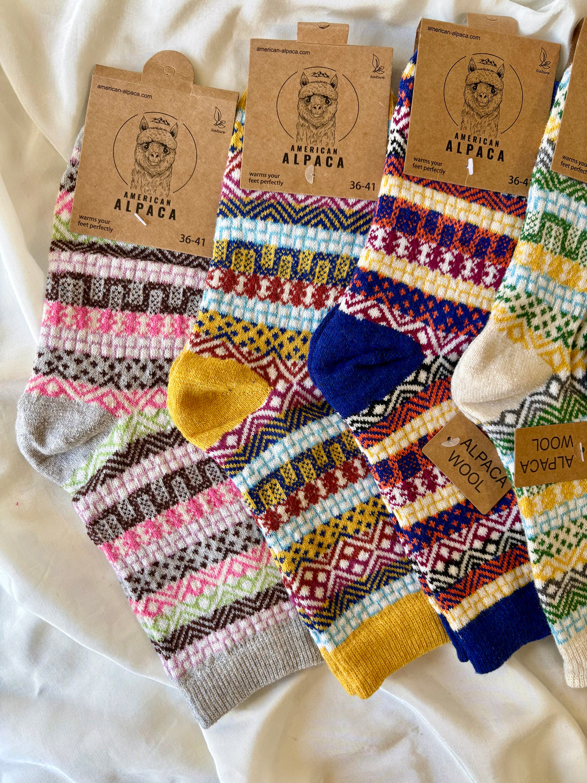 Alpaka Socken Norwegen Muster 36-41