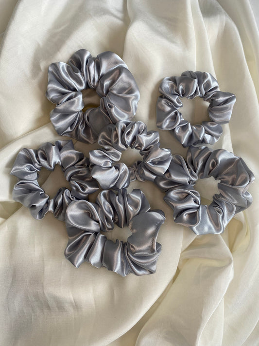 Scrunchie Silber Satin