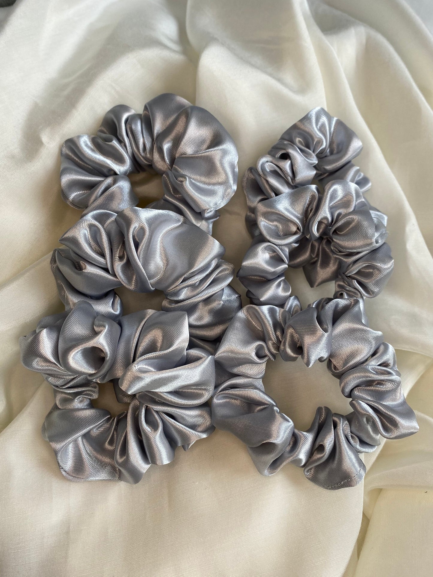Scrunchie Silber Satin