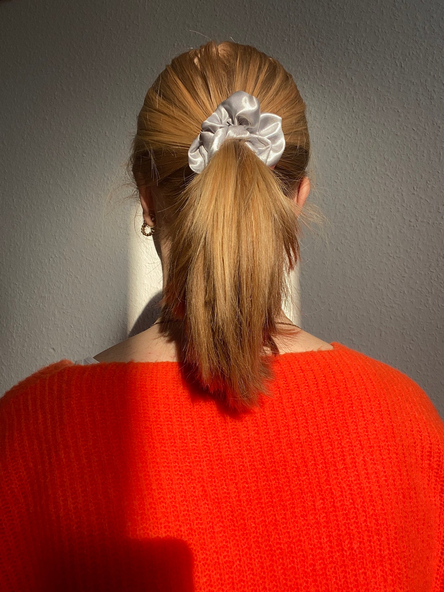 Scrunchie Silber Satin