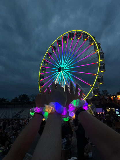 LED Scrunchie leuchtend