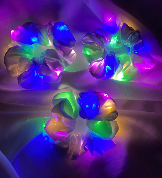 LED Scrunchie leuchtend