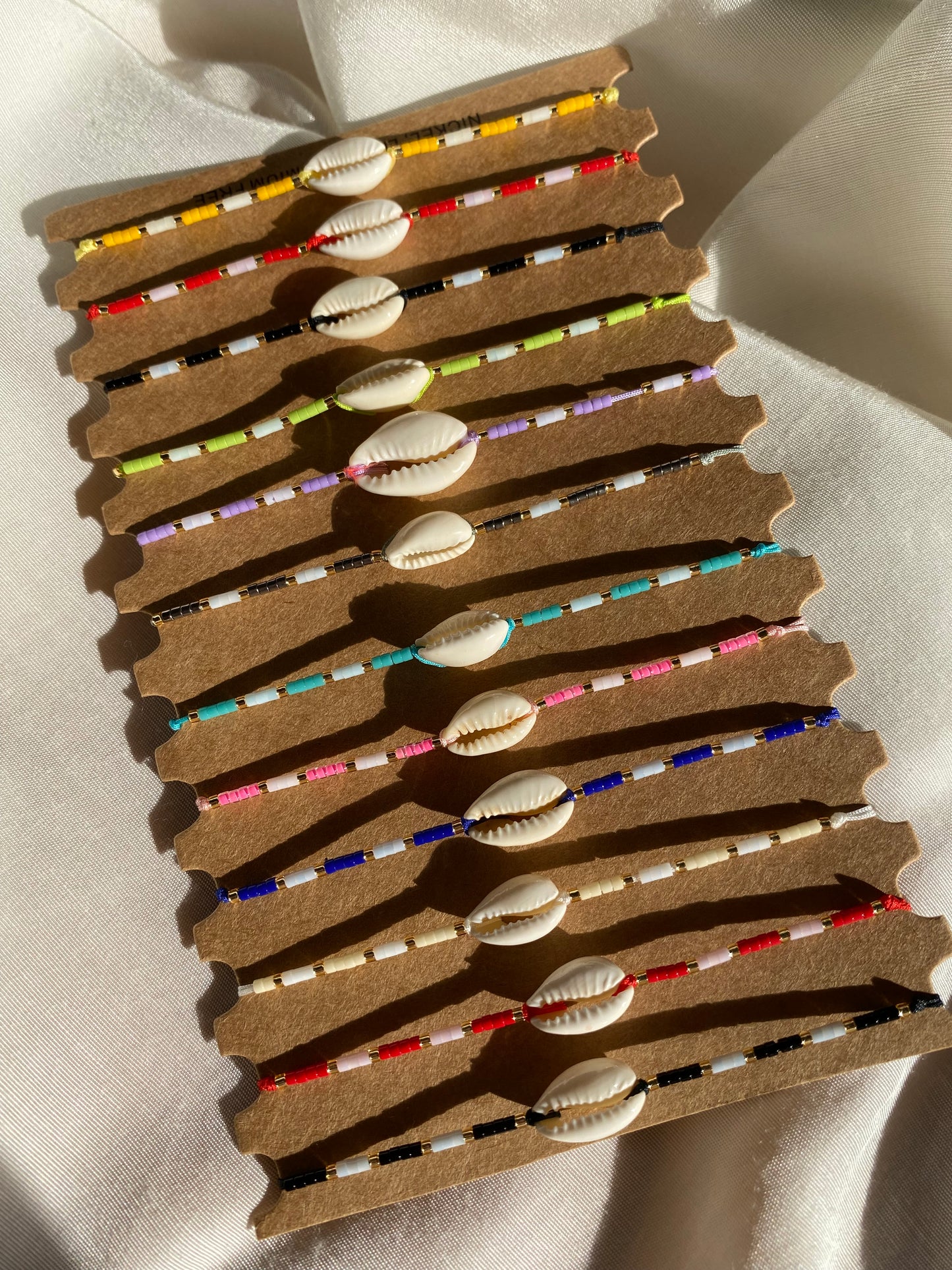 Dünnes Muschel Armband & Fußkettchen
