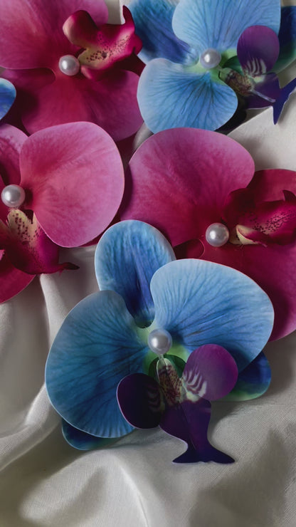 Blumen Haarspange Orchidee