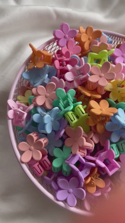 Haarspange Mini Blumen Bunt