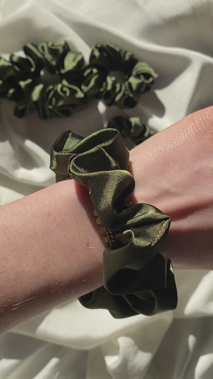 Christmas Satin Scrunchies