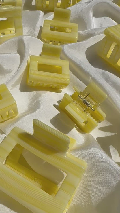 Haarspange Pastellgelb