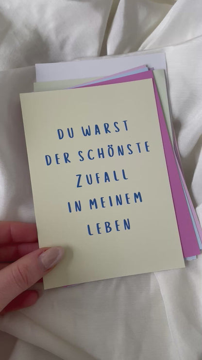 Postkarte Set Spruch