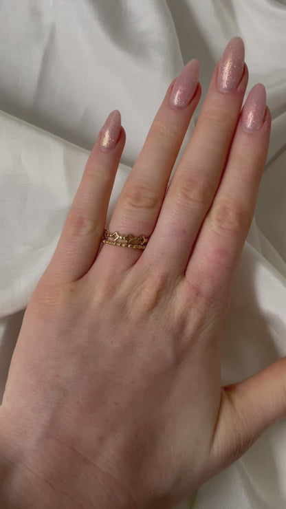 Edelstahl Ring Clovers