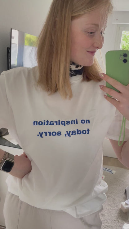 Bügelbild "No Inspiration"