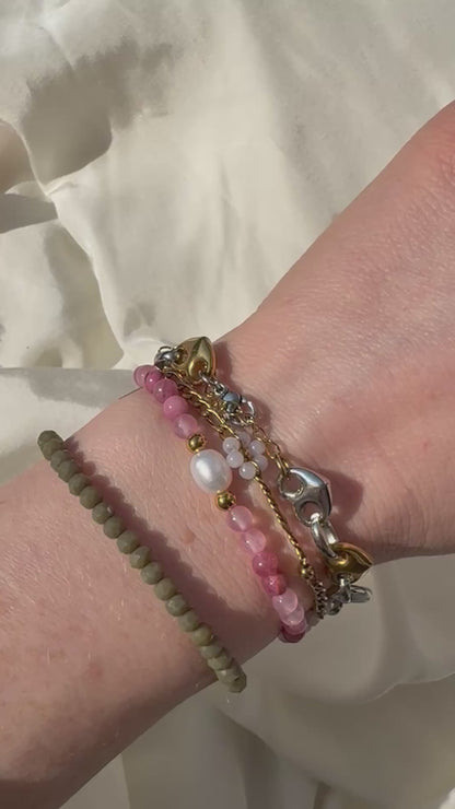 Rosa Armband Süßwasserperle