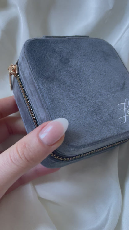 Personalisiertes Schmucktasche Schmuckkiste Schmuckdose Schmucketui Samt