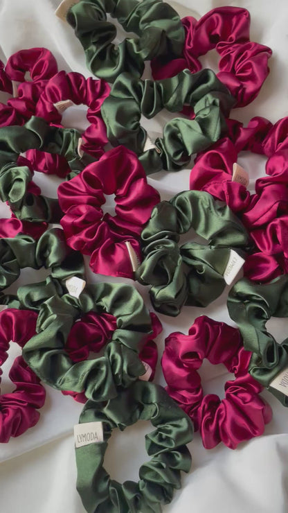 Christmas Satin Scrunchies