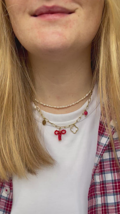Charm Kette Bow