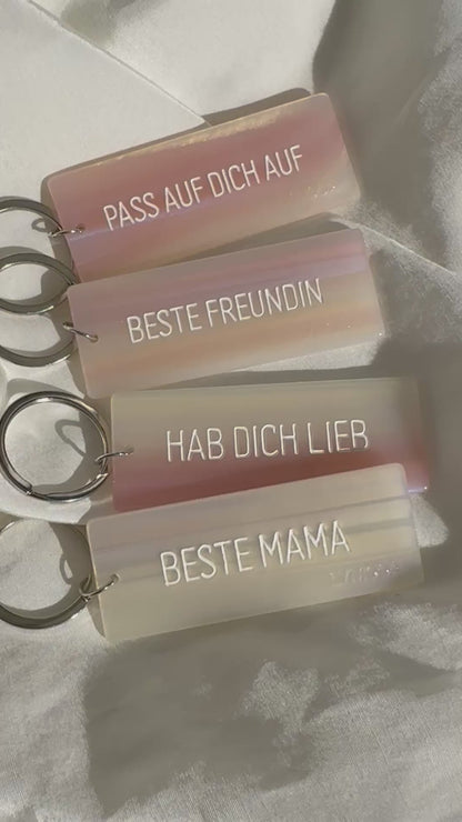 Schlüsselanhänger Spruch