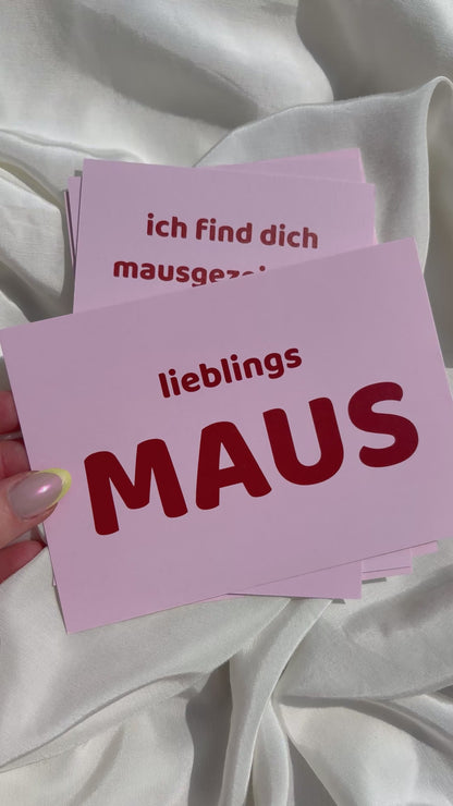 Postkarte "am mausigsten“