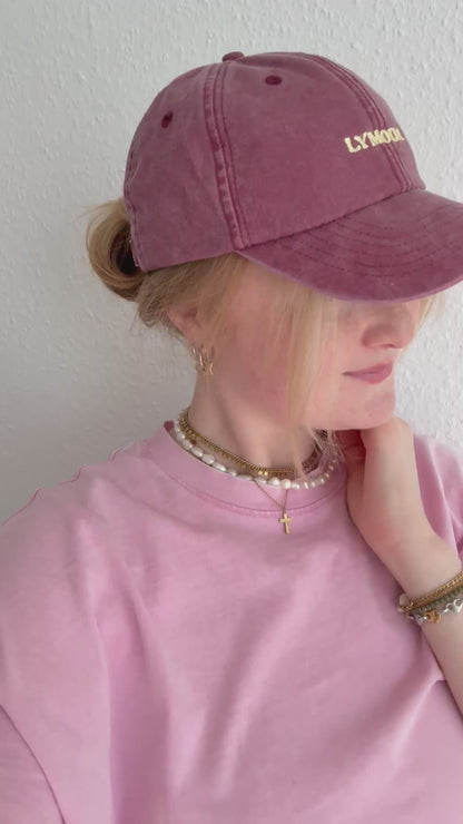 Vintage Cap - Lymoda Plum Gelb